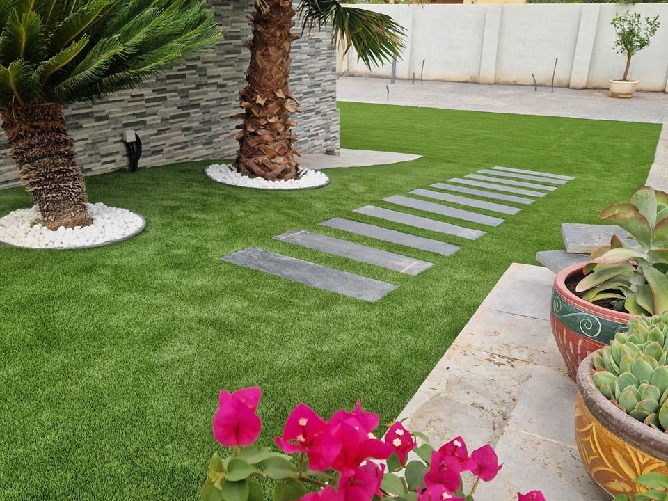 Césped artificial instalado para un cliente de Terraza y Jardín